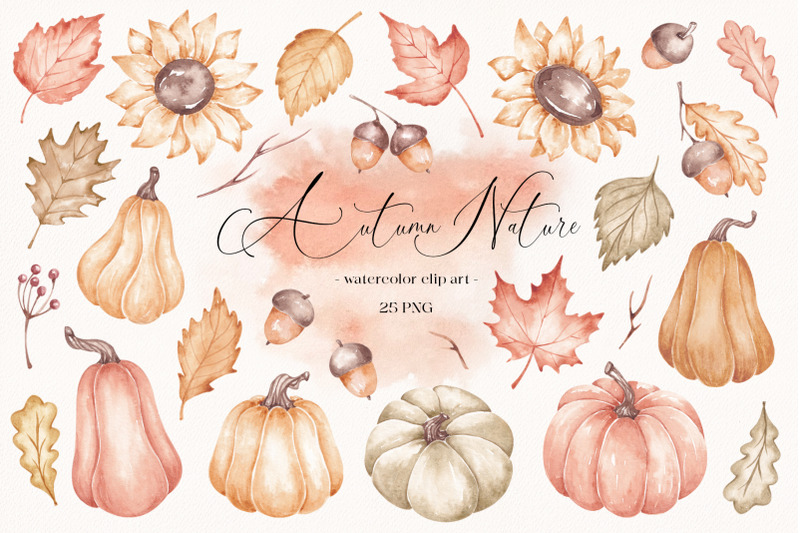 watercolor-clip-art-amp-quot-autumn-nature-amp-quot