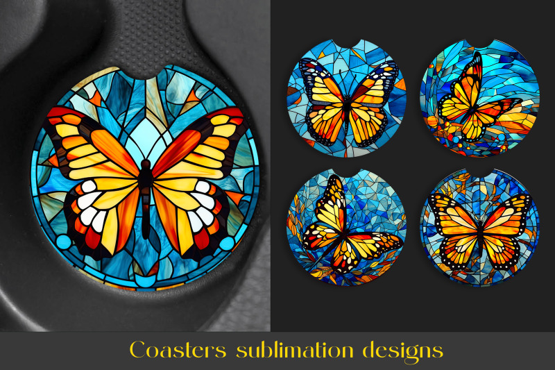 butterfly-coaster-bundle-stained-glass-coaster-sublimation-png