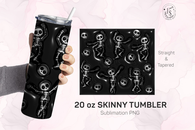 inflated-bubble-dancing-skeleton-tumbler-wrap-3d-halloween