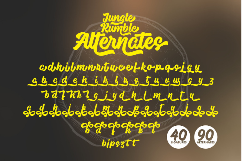 jungle-rumble-retro-font-script