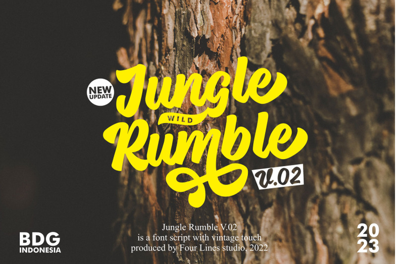 jungle-rumble-retro-font-script