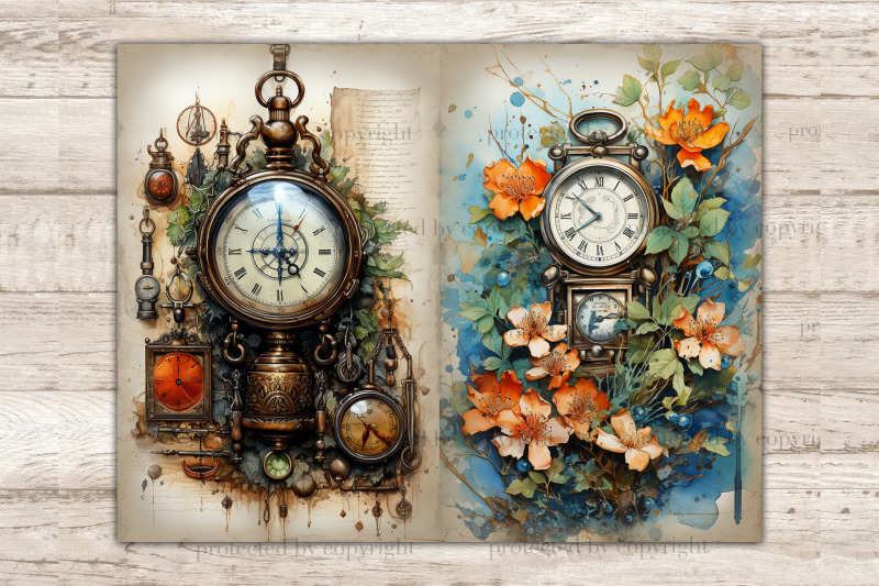 alchemist-clocks-junk-journal-pages-apothecary-ephemera