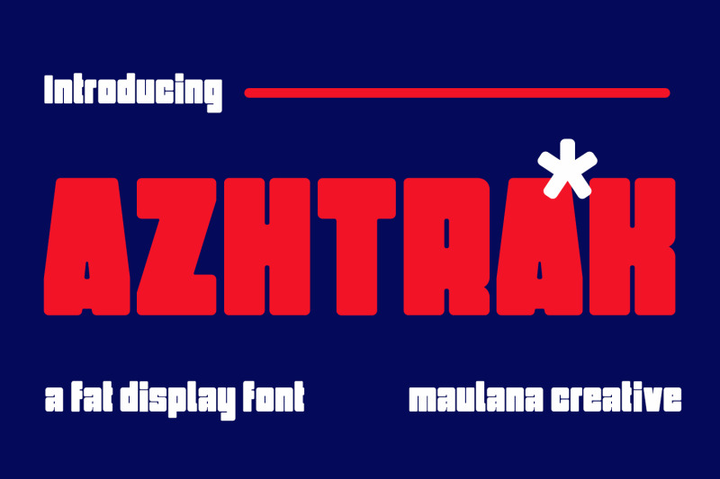 azhtrak-bold-display-font