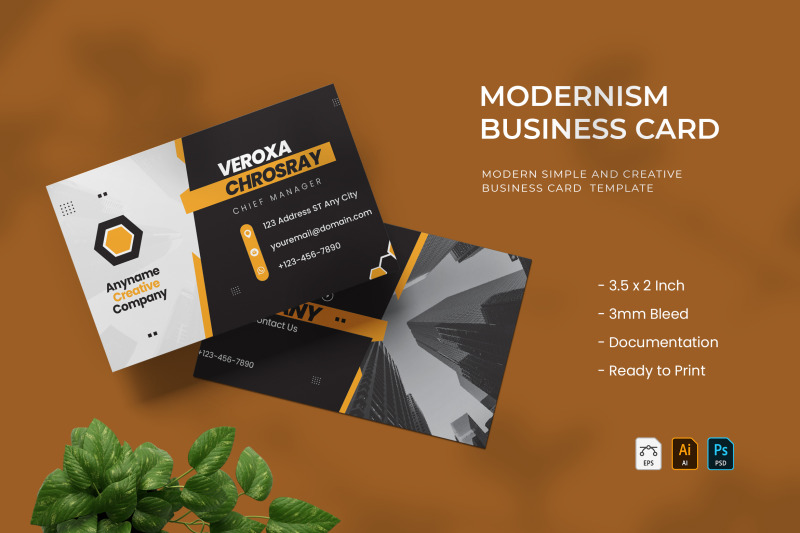 modernism-business-card