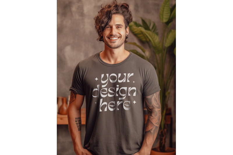 3001-bella-canvas-mockup-men-bella-heather-brown-male-tatooed-mockup