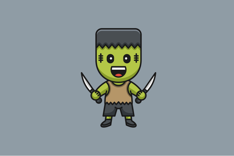 cute-frankenstein-cartoon-logo-vector-template-design-logo