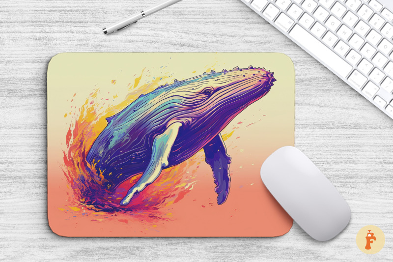 mouse-pad-humpback-whale-vivid-colors