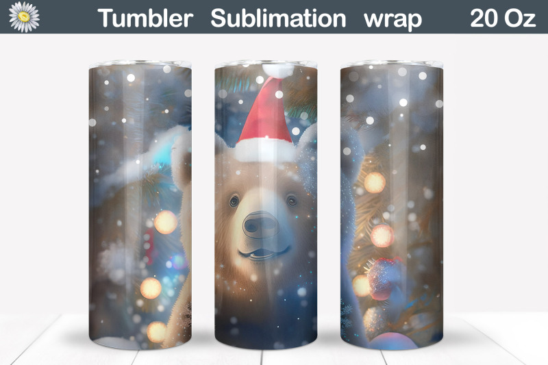 christmas-animal-tumbler-christmas-bear-tumbler-wrap