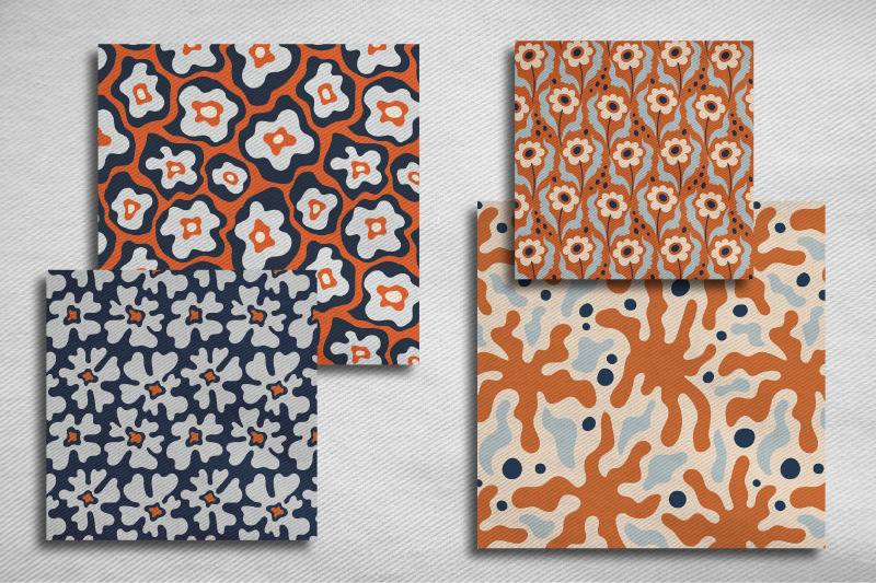 retro-matisse-flowers-seamless-patterns