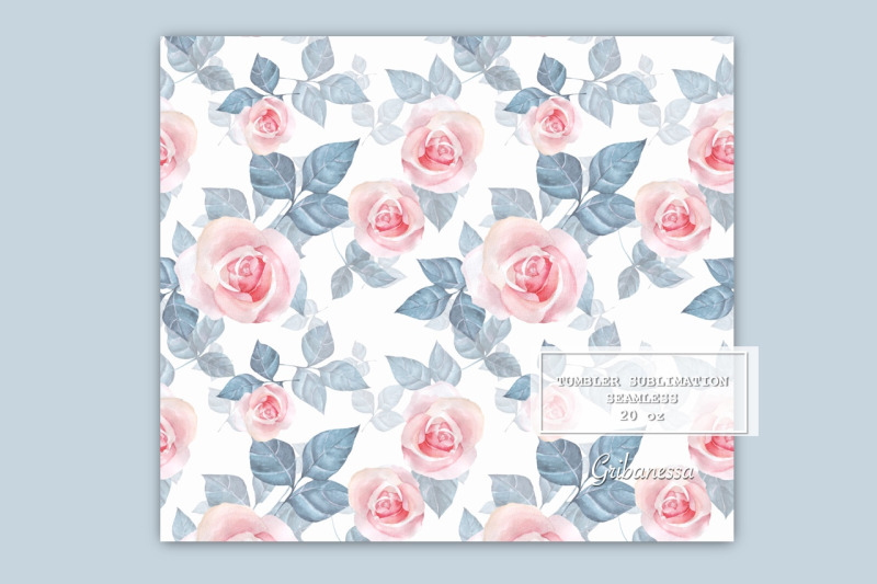 pink-roses-tumbler-wrap-floral-tumbler-sublimation