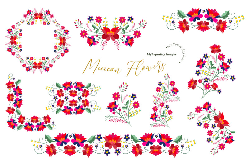 red-mexican-floral-clipart-flowers-fiesta-clipart