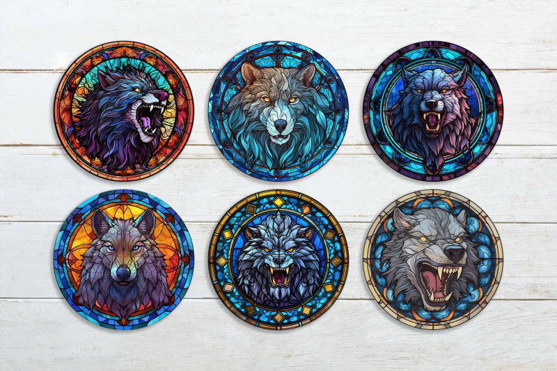 werewolf-round-earrings-sublimation-stained-glass-earring-template