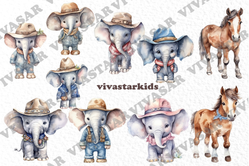 cute-elephants-clipart-cowboy-clipart-western-clipart