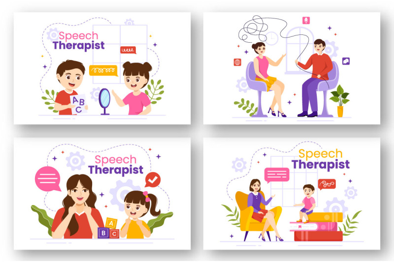 12-speech-therapist-vector-illustration