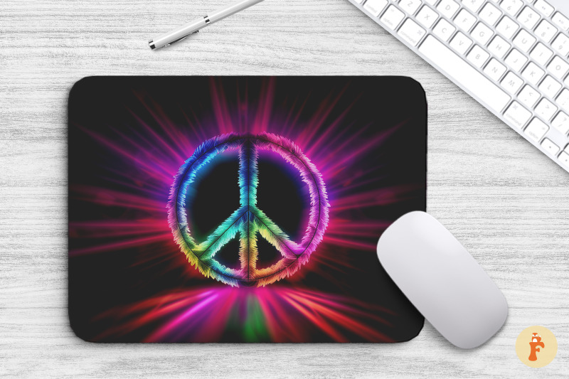 hippie-peace-symbol-mouse-pad-bundle