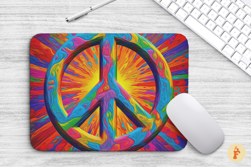 mouse-pad-psychedelic-peace-symbol