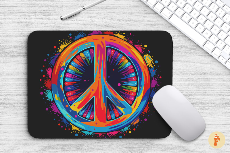 mouse-pad-abstract-peace-sign-painting