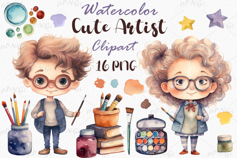 watercolor-clipart-adorable-artists