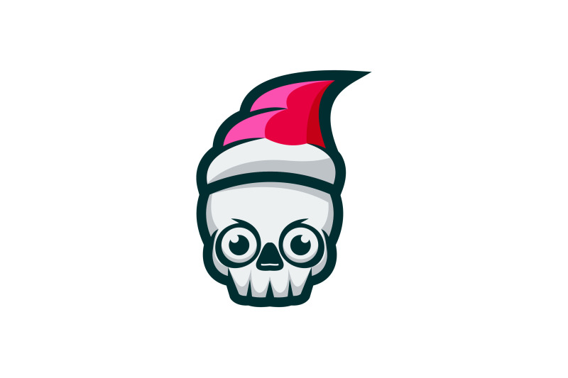 christmas-skull-vector-template-logo-design