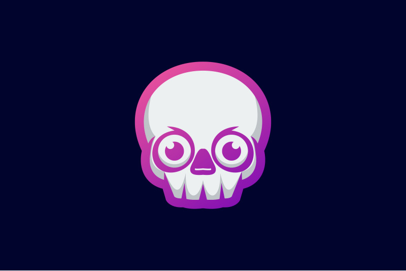 skull-lineart-vector-template-logo-design