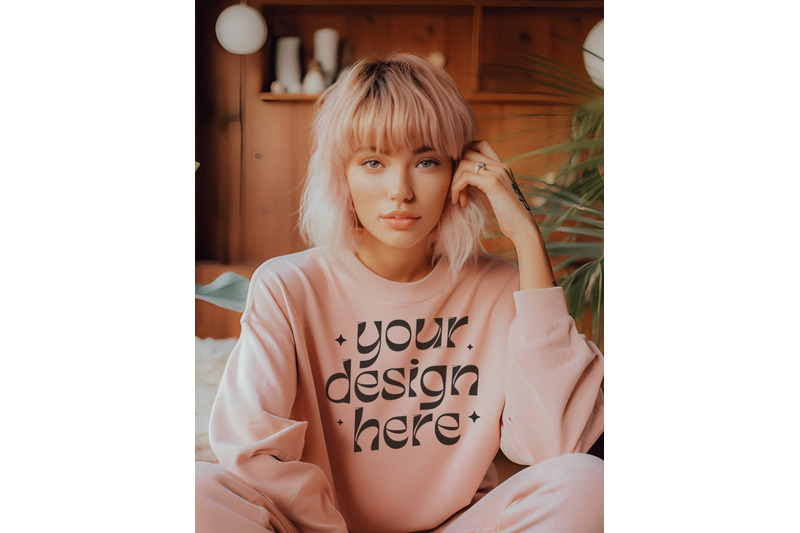 gildan-18000-pink-mockup-light-pink-sweatshirt-mockup-sweater-model