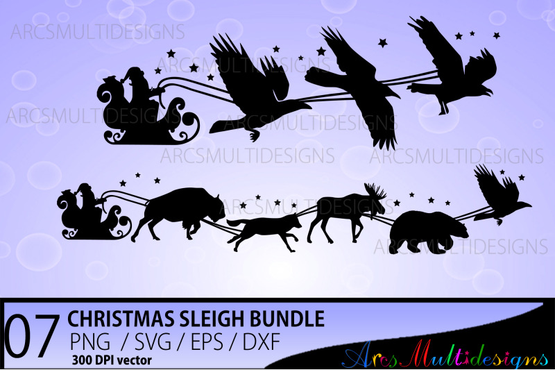 christmas-sleigh-svg-bundle