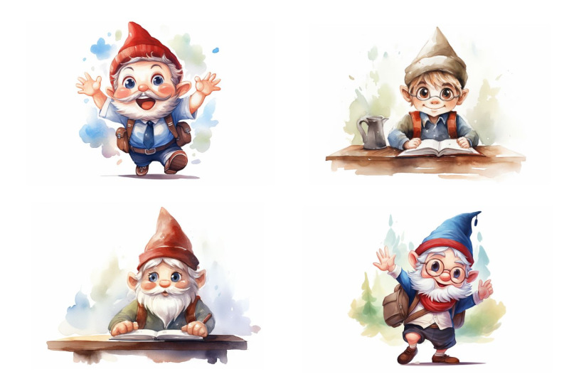 gnome-schooling-watercolor