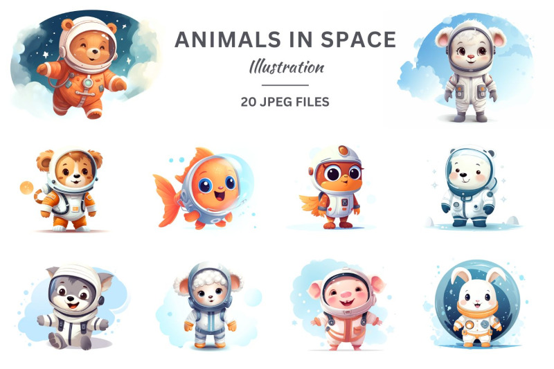 animals-in-space-kids-clipart