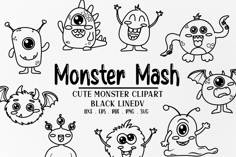 cute-black-line-monsters-svg-cute-halloween-svg-clipart-coloring-p