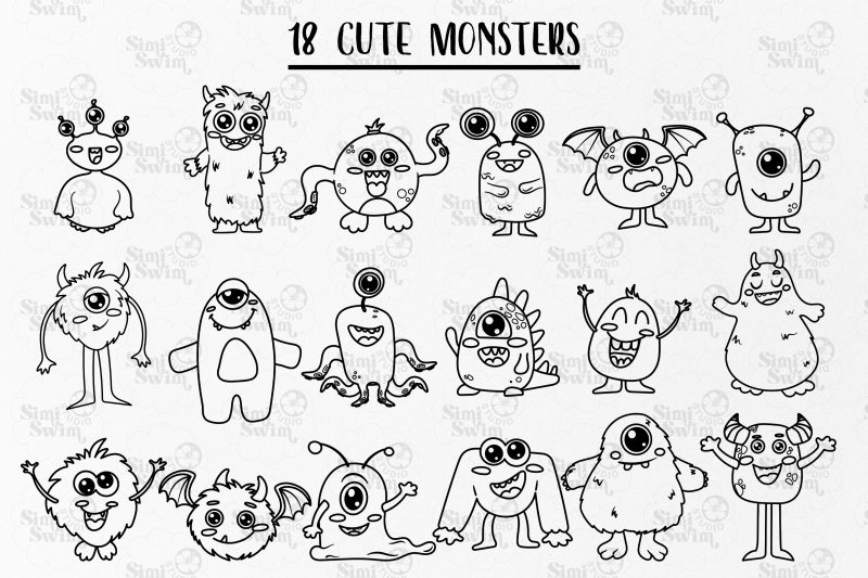 cute-black-line-monsters-svg-cute-halloween-svg-clipart-coloring-p