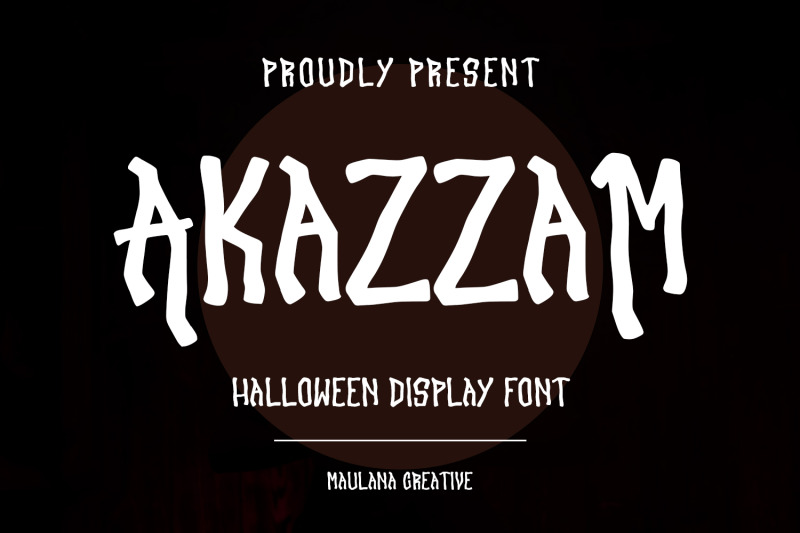 akazzam-decorative-display-font