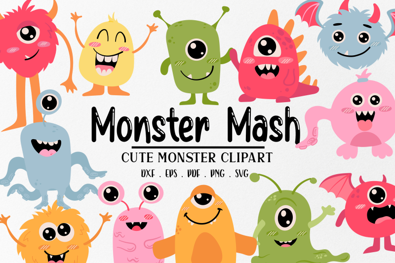 cute-pastel-monsters-svg-cute-halloween-svg-clipart-colorful-monst