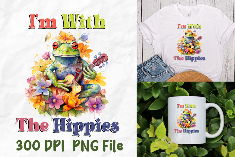 im-with-the-hippies-frog-flowers-guitar