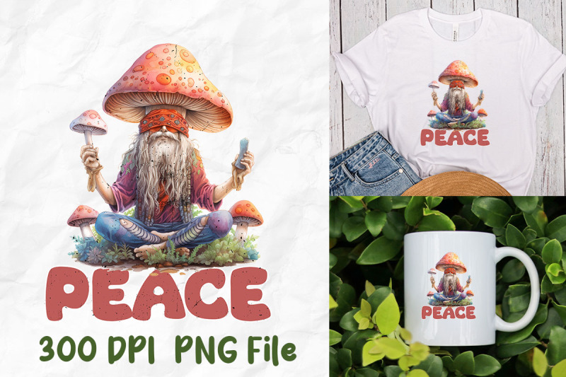 peace-old-man-meditate-hippie-mushroom