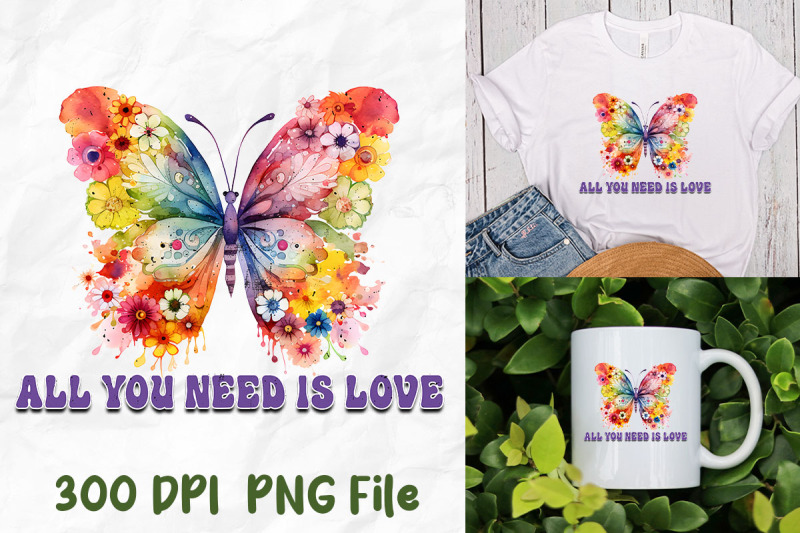 all-you-need-is-love-butterfly-flowers