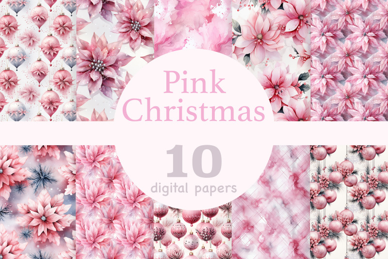 pink-christmas-digital-paper-xmas-seamless-pattern-bundle