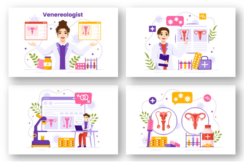 10-venereologist-diagnostic-illustration