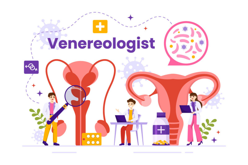 10-venereologist-diagnostic-illustration