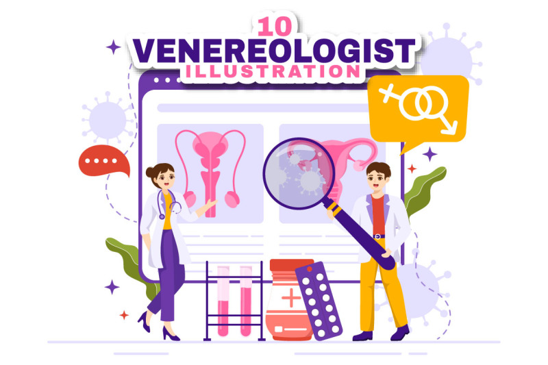 10-venereologist-diagnostic-illustration