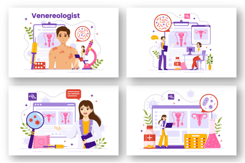 10-venereologist-diagnostic-illustration