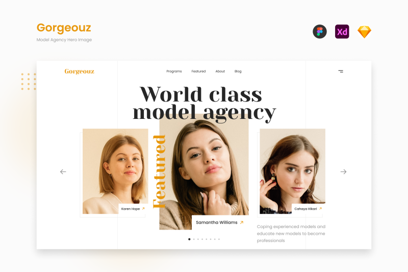 gorgeouz-simple-elegant-model-agency-hero-image