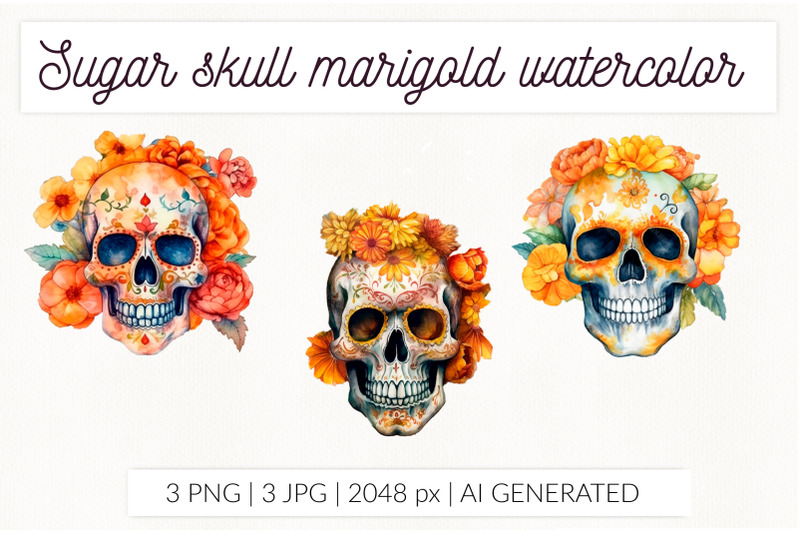 sugar-skull-with-marigold-flowers-day-of-the-dead-halloween
