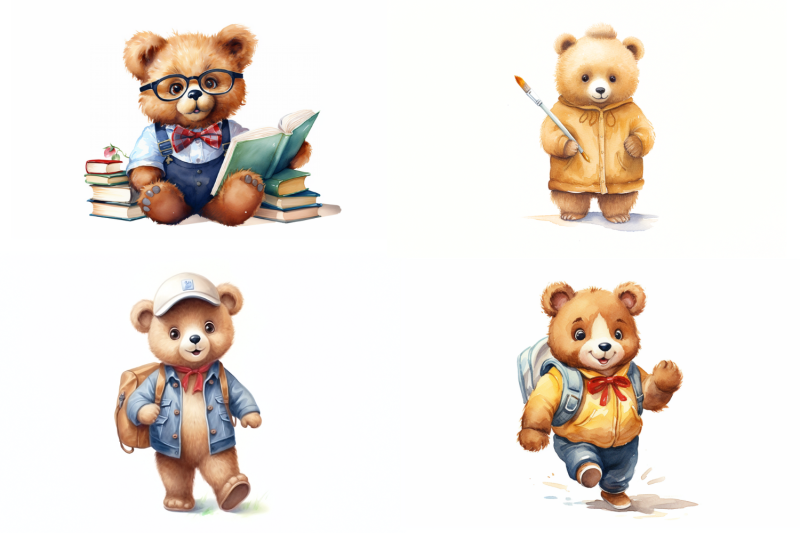 cute-back-to-school-bears