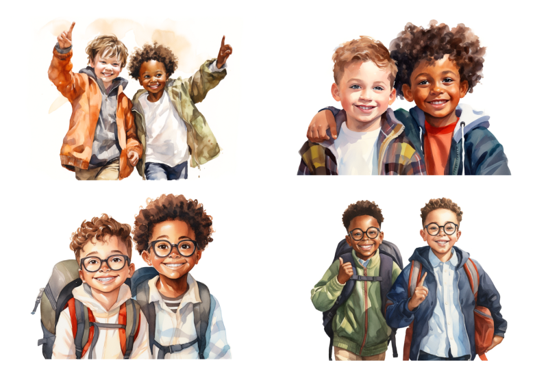 school-boys-watercolor