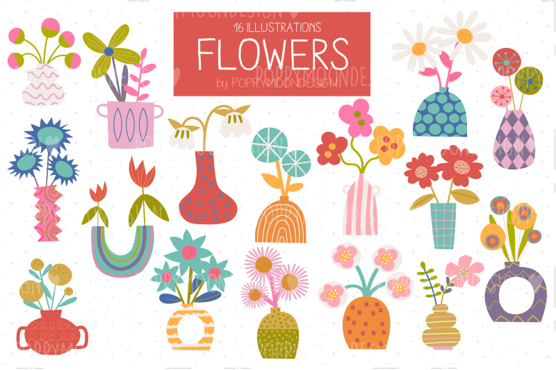 flowers-clipart-set