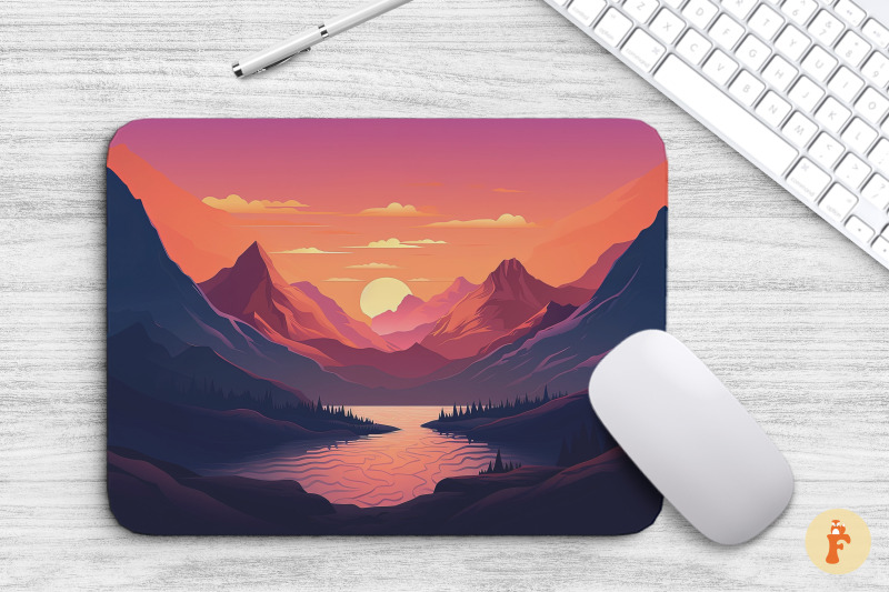 sunset-over-a-mountain-mouse-pad