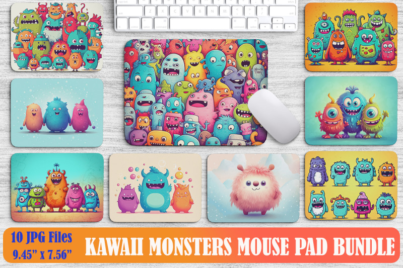 kawaii-monster-mouse-pad-bundle