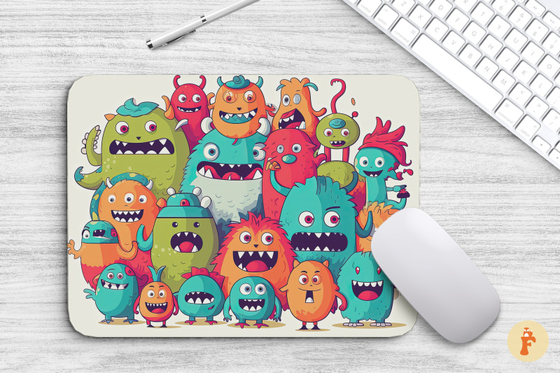 kawaii-monster-mouse-pad-bundle