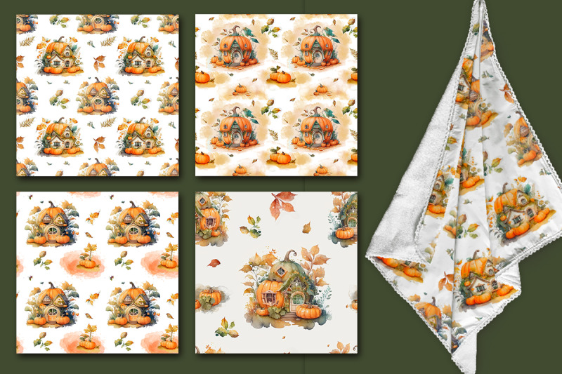 seamless-patterns-with-fabulous-pumpkins