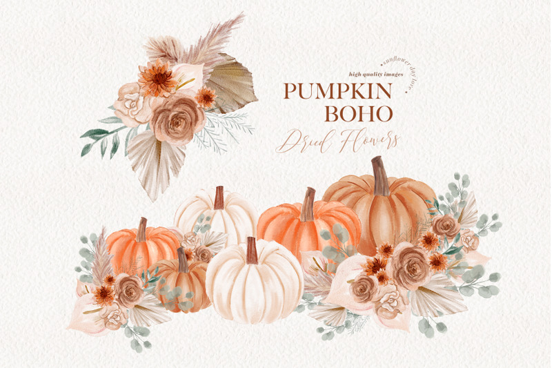 pumpkin-dried-floral-pampas-grass-clipart-little-pumpkin